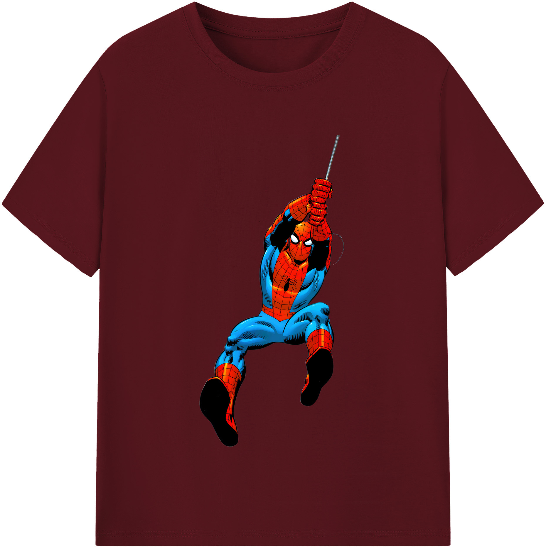 （画像用） Spider Man スパイダーマン 綿100％半袖Tシャツ（フロントプリント）